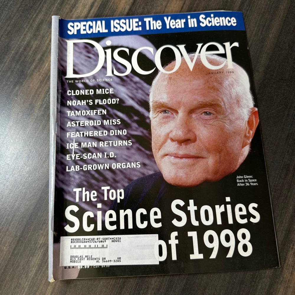 Discover Magazine January 1999 Special Issue The Year in Science Top Stories